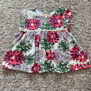 Pastourelle by Pippa & Julie Girls Size 4 Mini Dress Tunic Top Floral Adorable